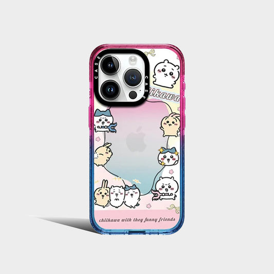 Cotton Candy Chiikawa Cute Hamster Acrylic Phone Case