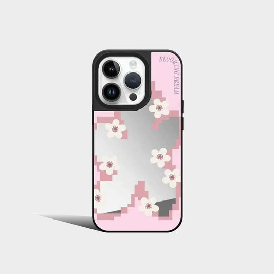 Sakura Mirror Surface MagSafe Pattern iPhone Case