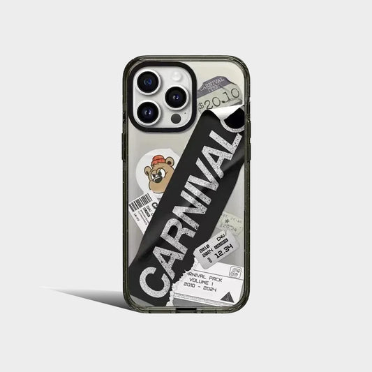 Splash-ink Graffiti Colorful 2.0 Acrylic Black Border Magnetic iPhone Case