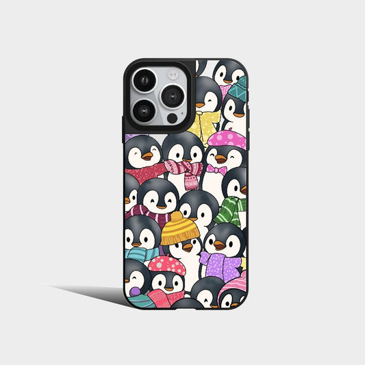 Mirror Cute Penguins Phone Case Cover