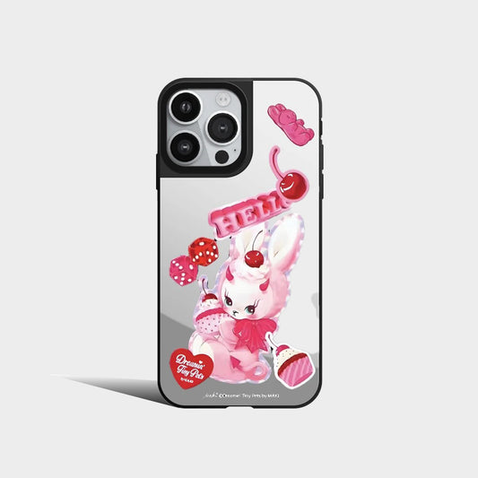 Cute Sweet Bear Candy Honey Mirror Phone Case