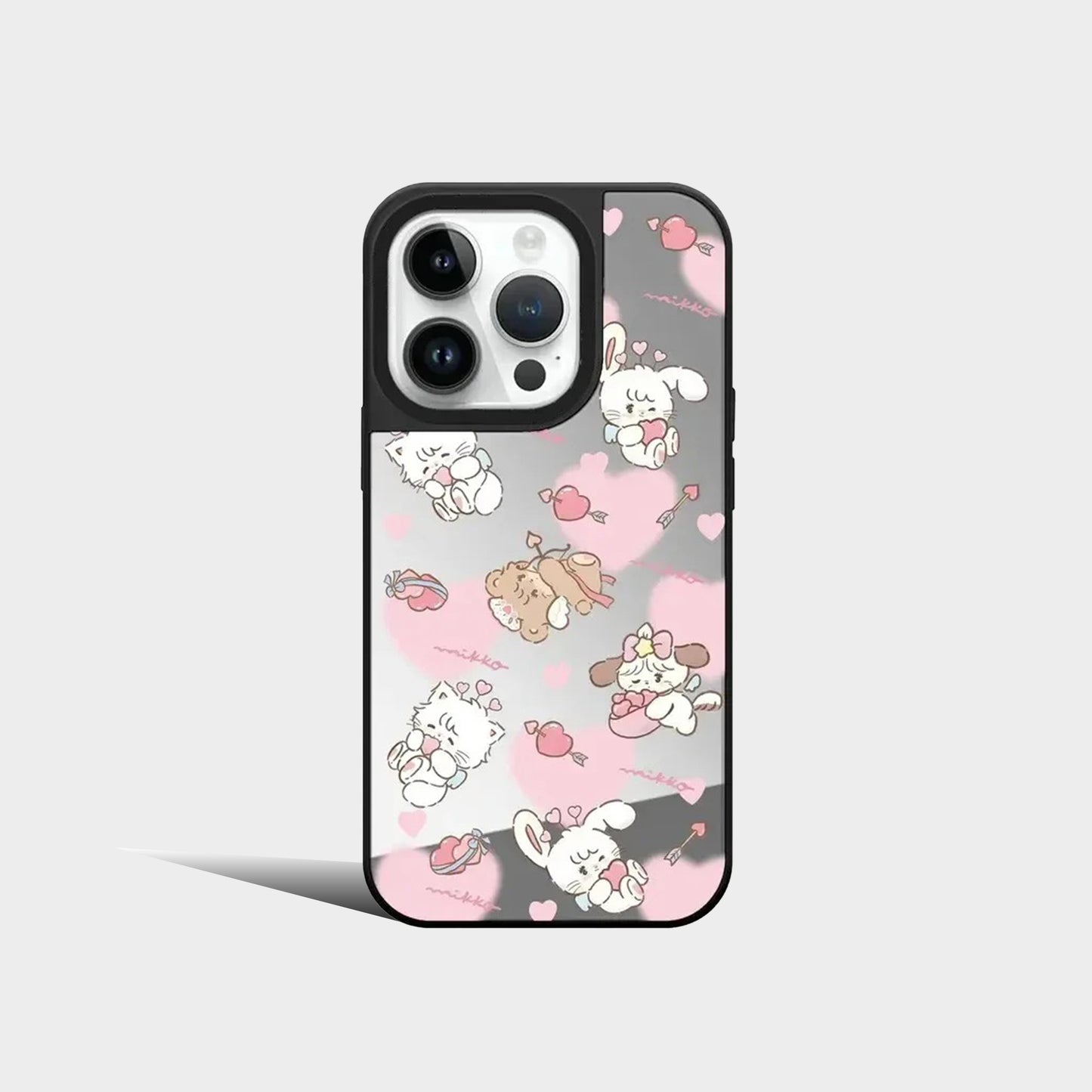 Cute Bear Angel Mirror Magnetic iPhone Case