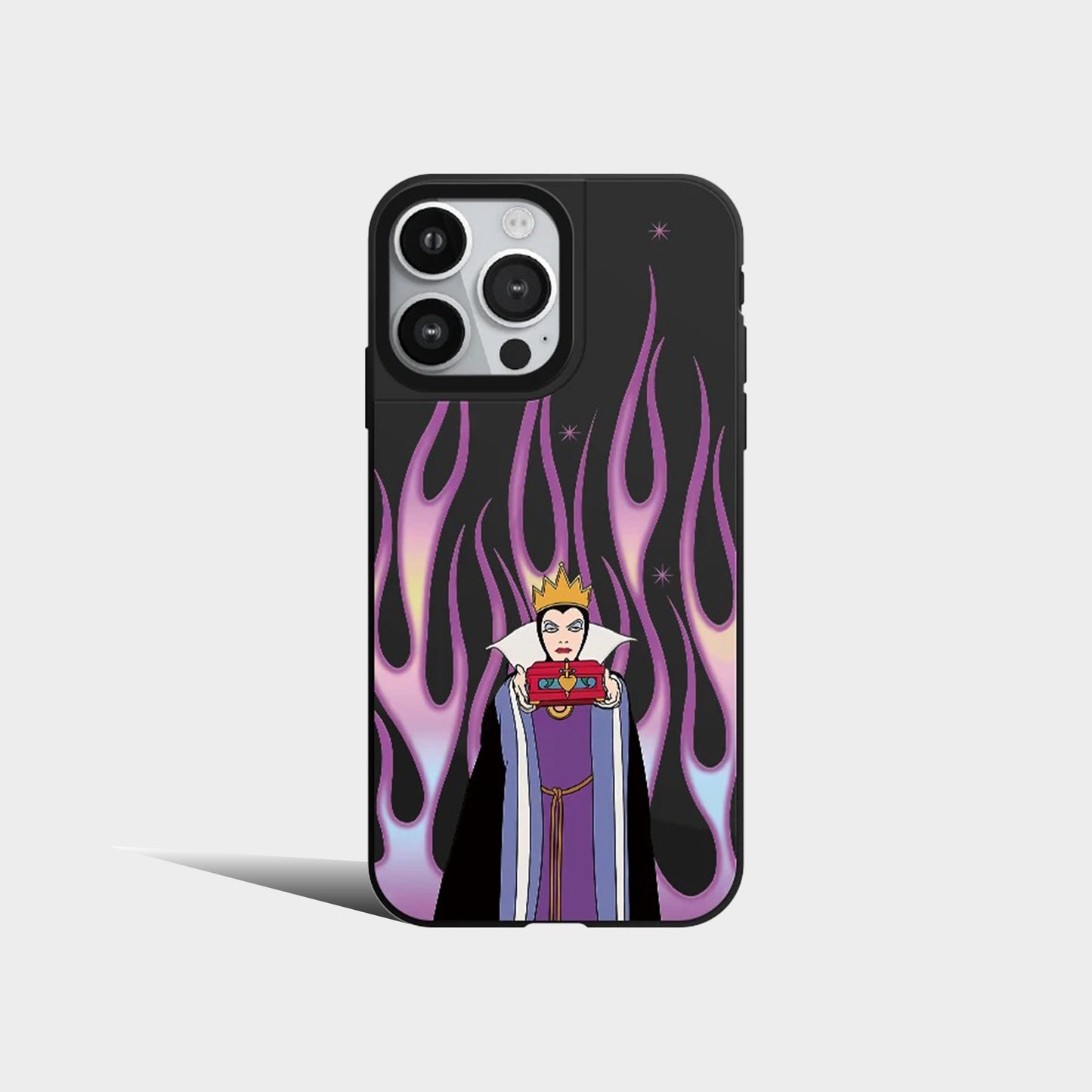 Disney Villain Witch Witch Queen Flame Black Mirror Phone Case