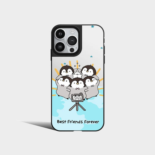 Mirror Cute Penguins Phone Case