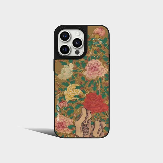 Mirror Korean Museum Flower Phone Case Cover for iPhone Case