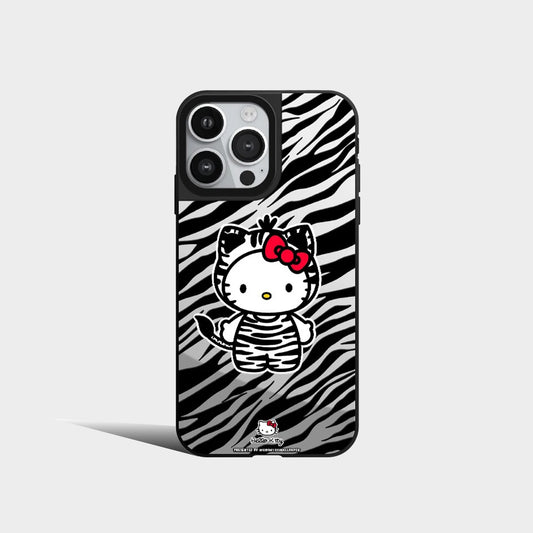 Cartoon black Hello Kitty Mirror Phone Case