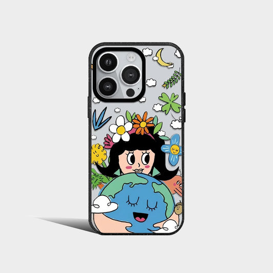 Acrylic Fashion Girl Phone Case