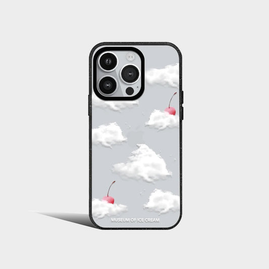 Cute Cherry Clouds Moon Bow-knot Acrylic Phone Case