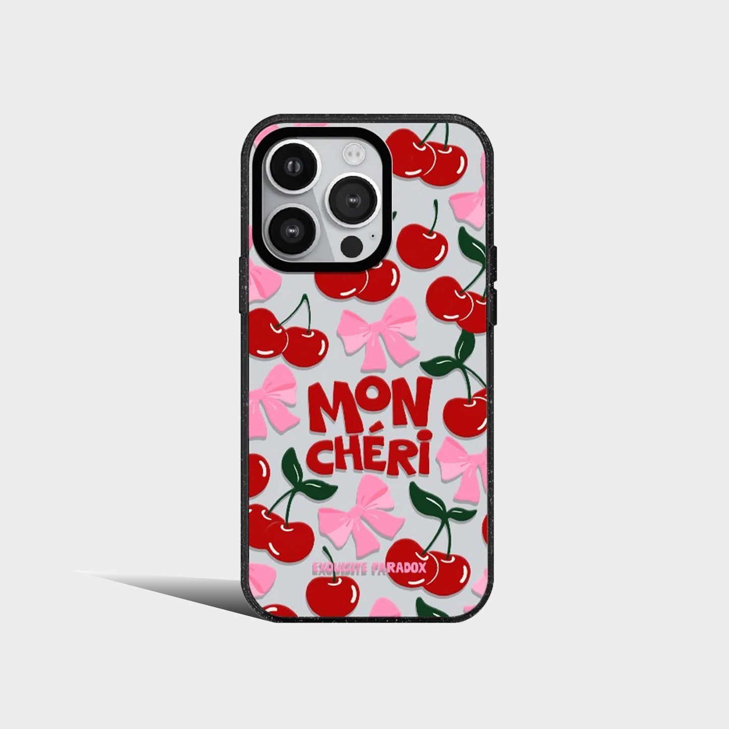 Cute Cherry Clouds Moon Bow-knot Acrylic Phone Case