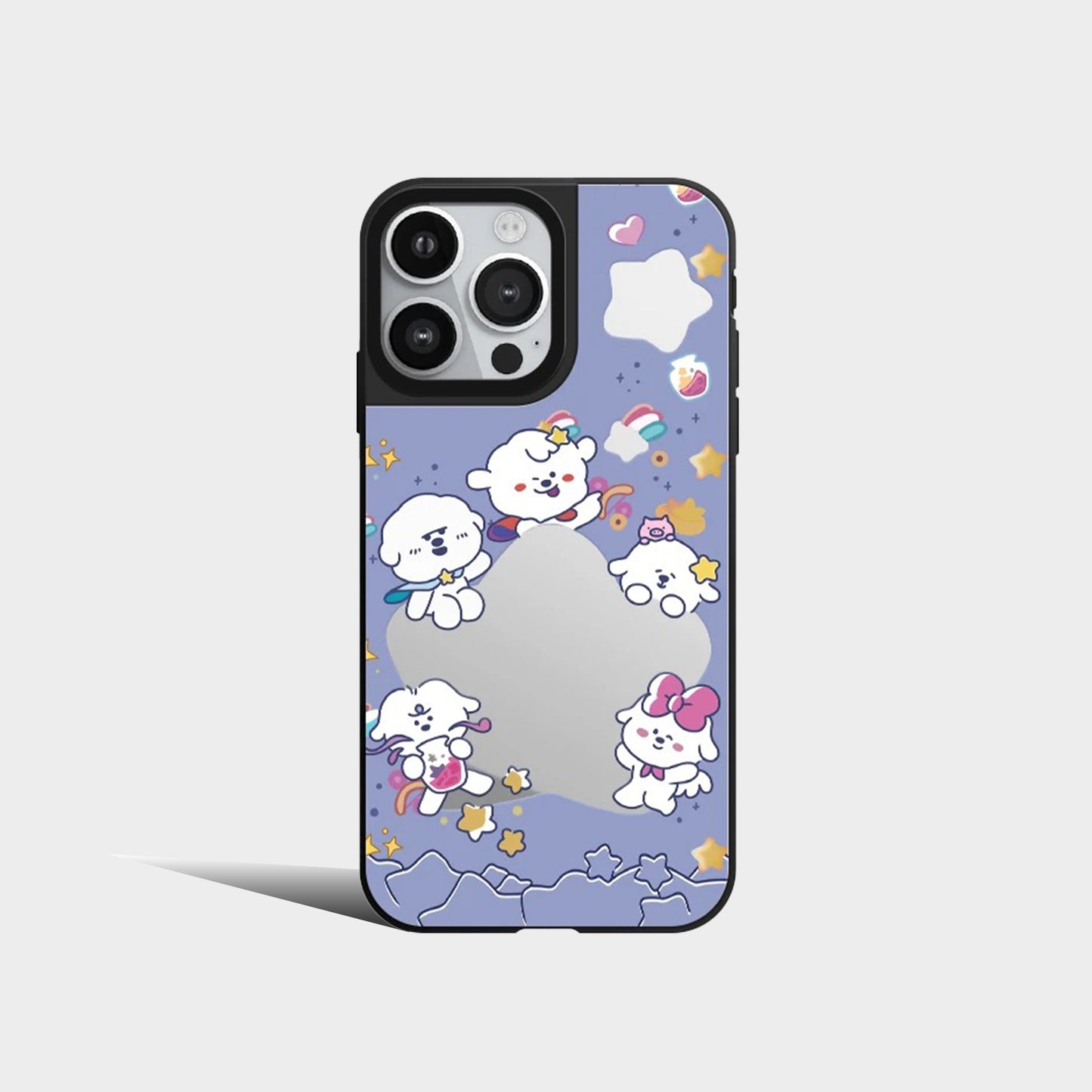 Cute White Puppy Acrylic Phone Case