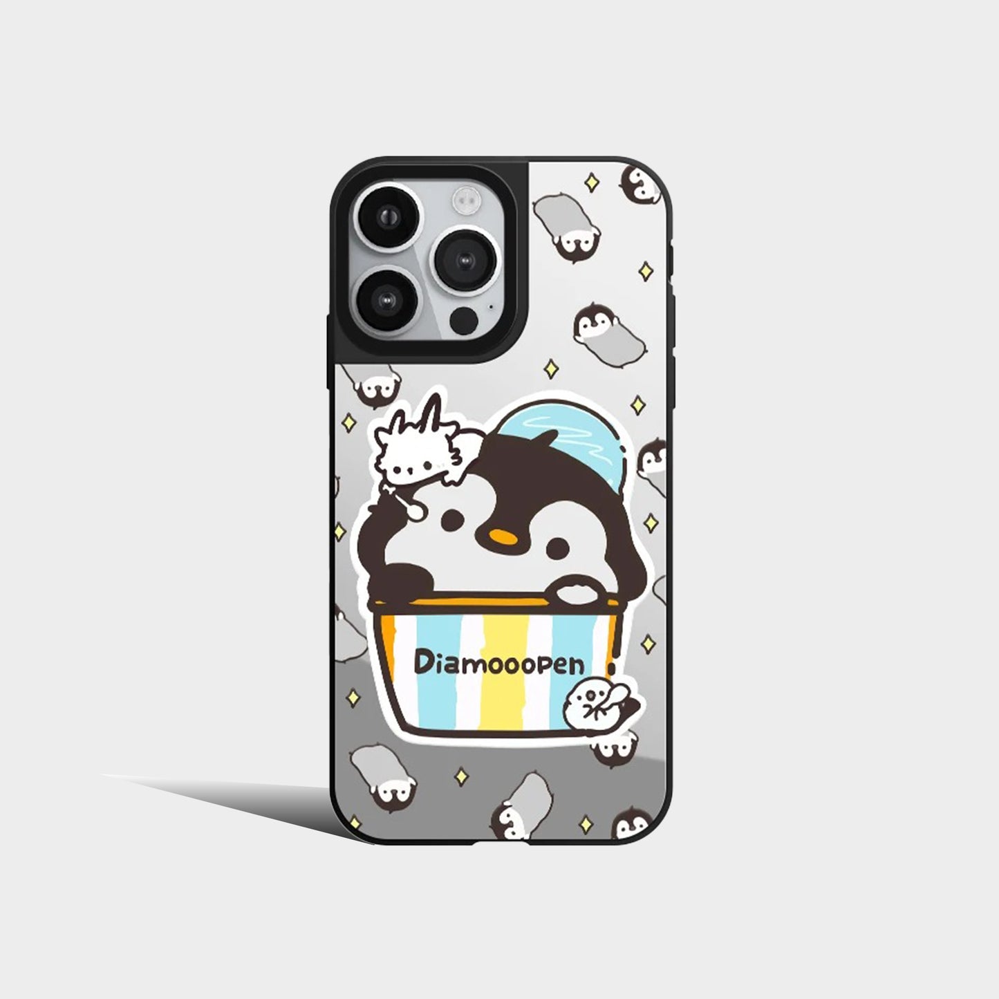 Mirror Cute Penguins Phone Case