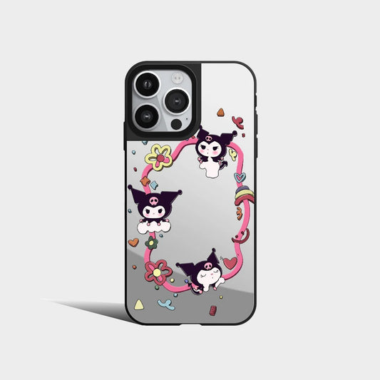 Cartoon Sanrio Kuromi Cute Mirror Phone Case