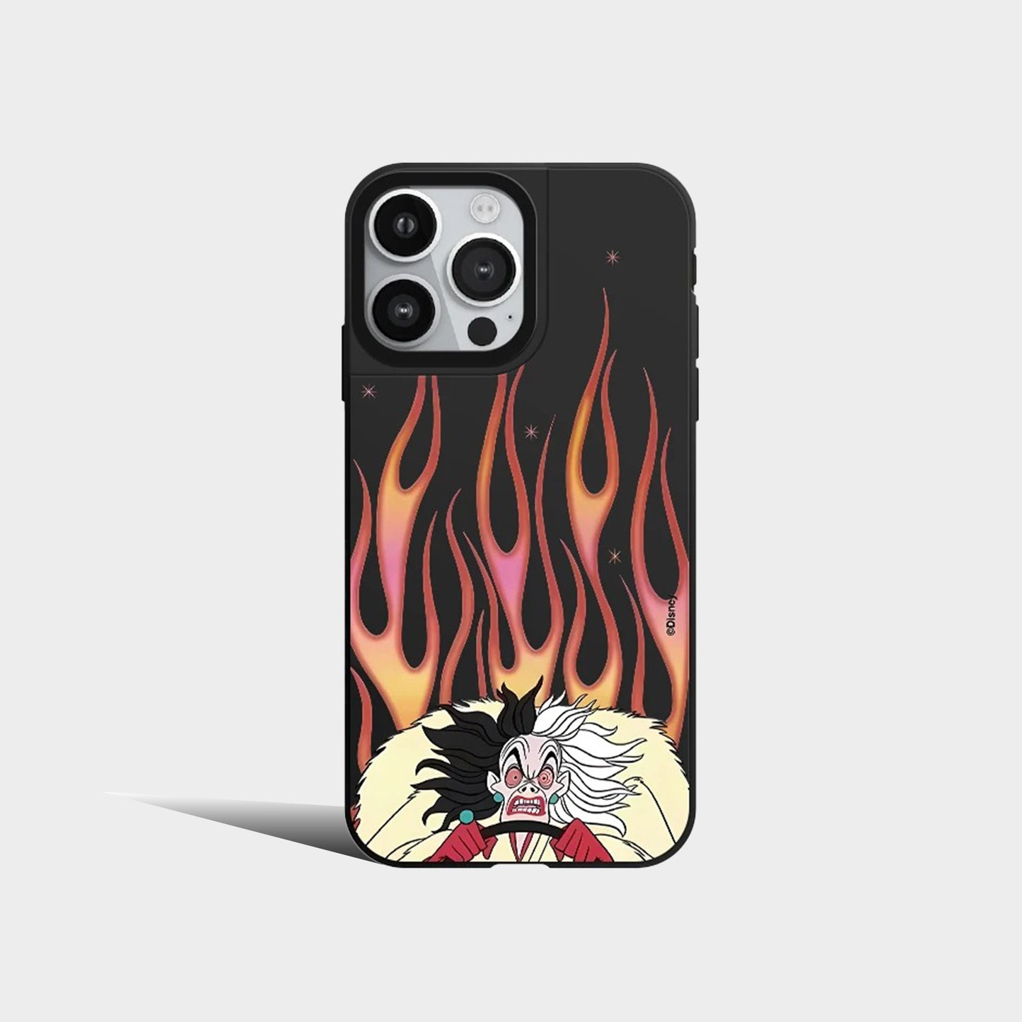 Disney Villain Witch Witch Queen Flame Black Mirror Phone Case