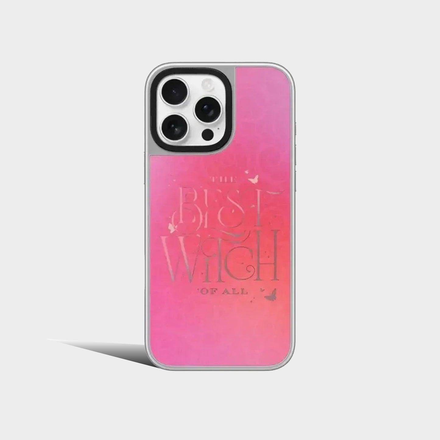 Witch Silver Border Mirror iPhone Case