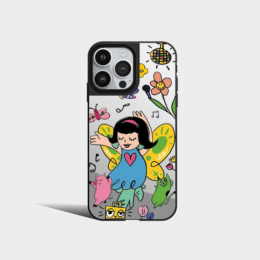 MagSafe Mirror Fashion Girl Phone Case