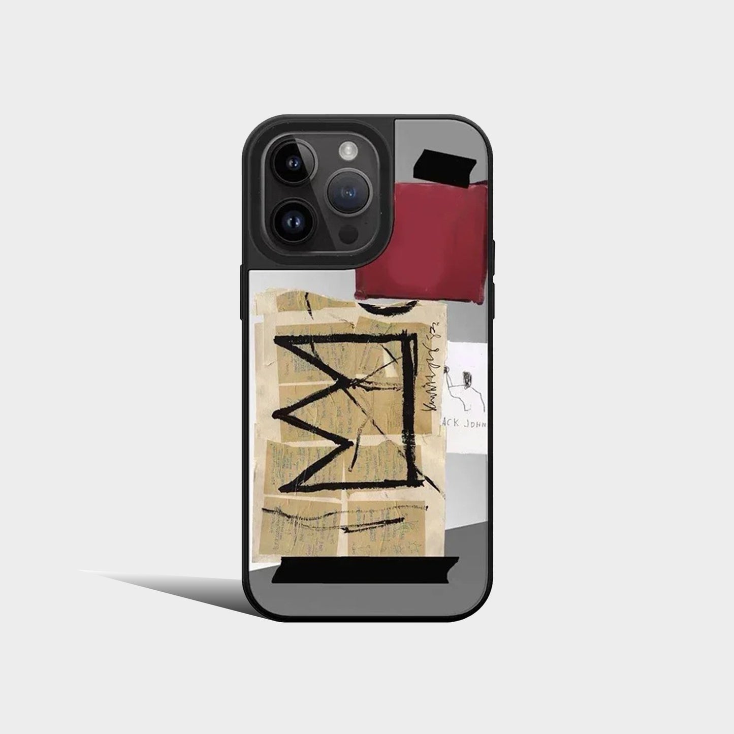 MagSafe Mirror Surface Crown Pattern iPhone Case