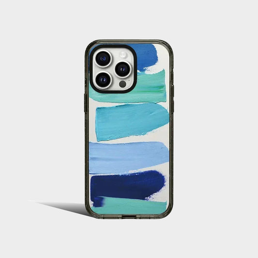 Color Block Oil Painting 2.0 Acrylic Black Border iPhone Case