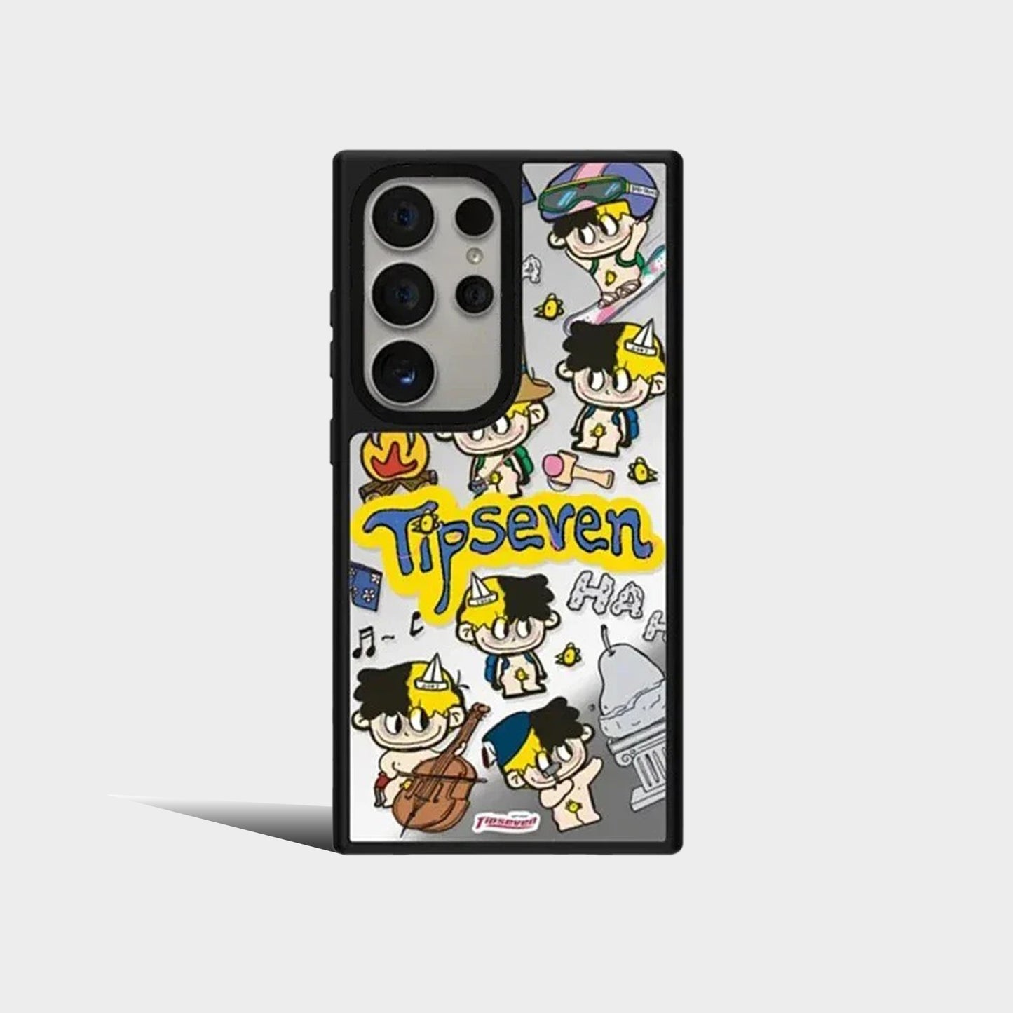 Cartoon Mirror Surface Protective Case for Samsung Galaxy