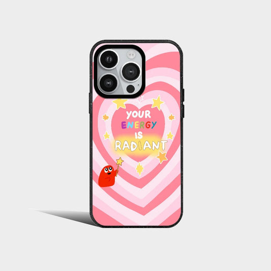 Stripe Love Heart Color Acrylic Phone Case