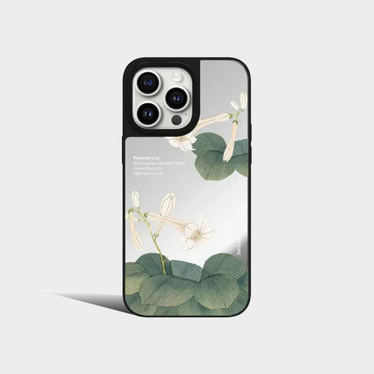 Mirror Korean Museum Flower Phone Case Cover for iPhone Case