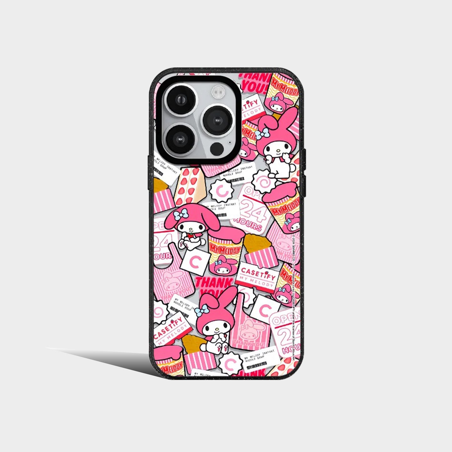 Sanrio Anime Pink Melody Acrylic Phone Case