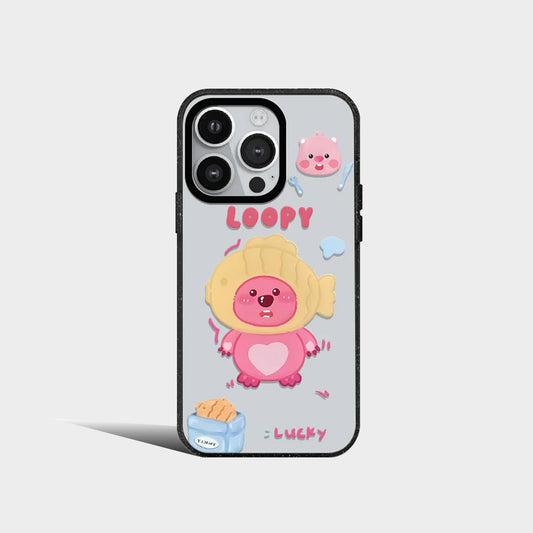 Cartoon Cute Pink Loopys Acrylic Phone Case