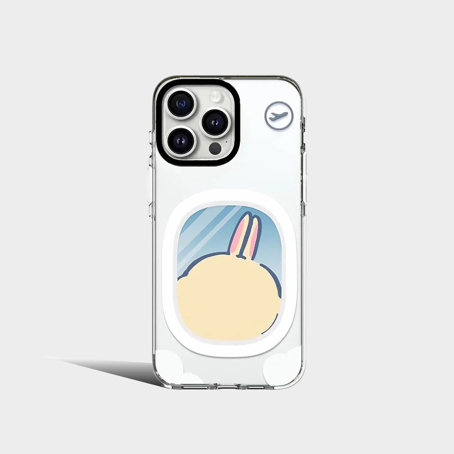 Cartoon Air Travel 2.0 Acrylic White Border Magnetic IPhone Case