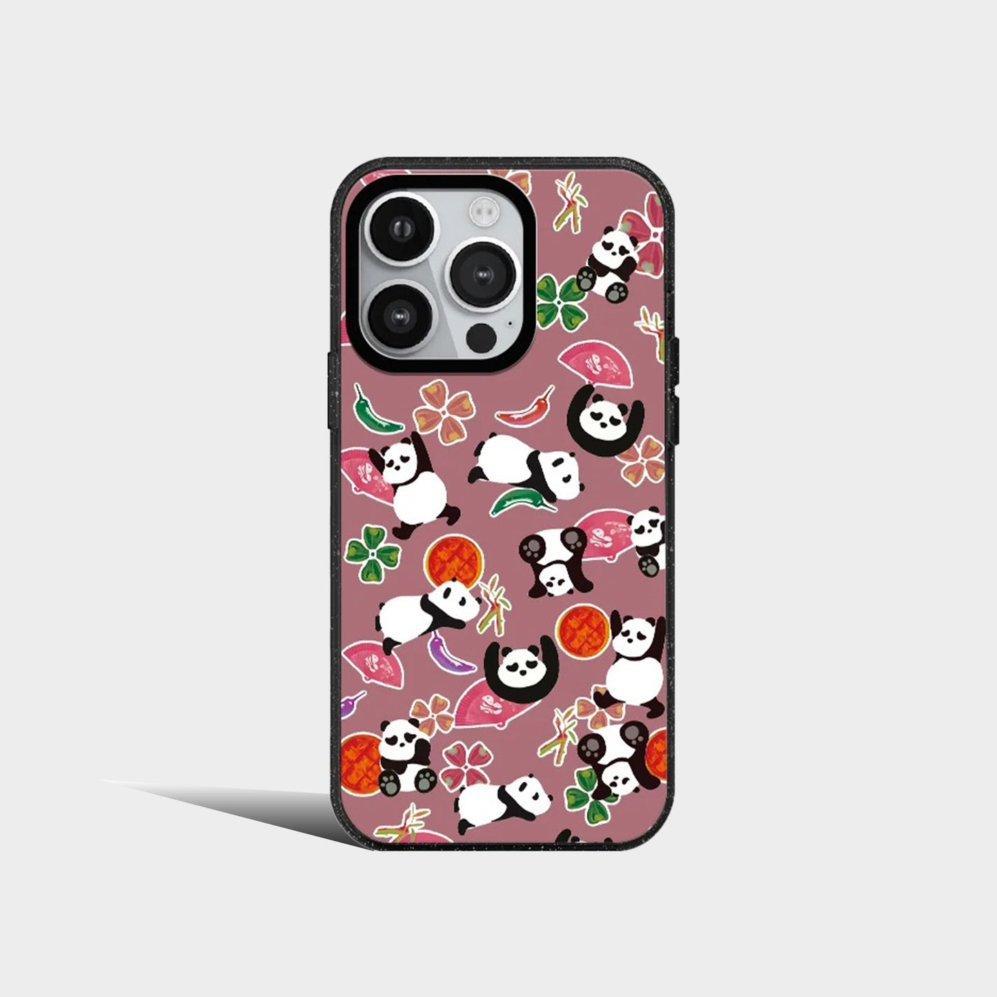 Cute Pandas Funny Acrylic Phone Case