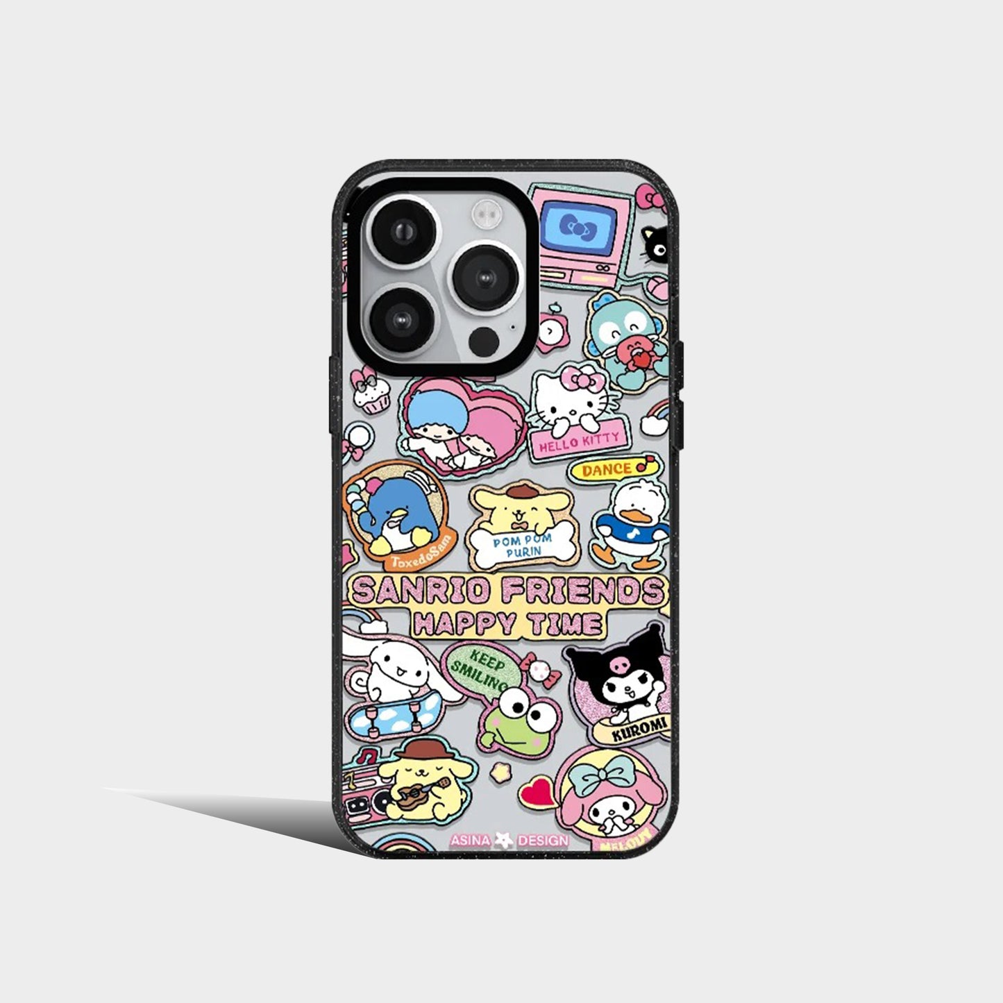 Hello Kitty Sanrio Melody Pochacco Kuromi Cute Kawaii Acrylic Phone Case