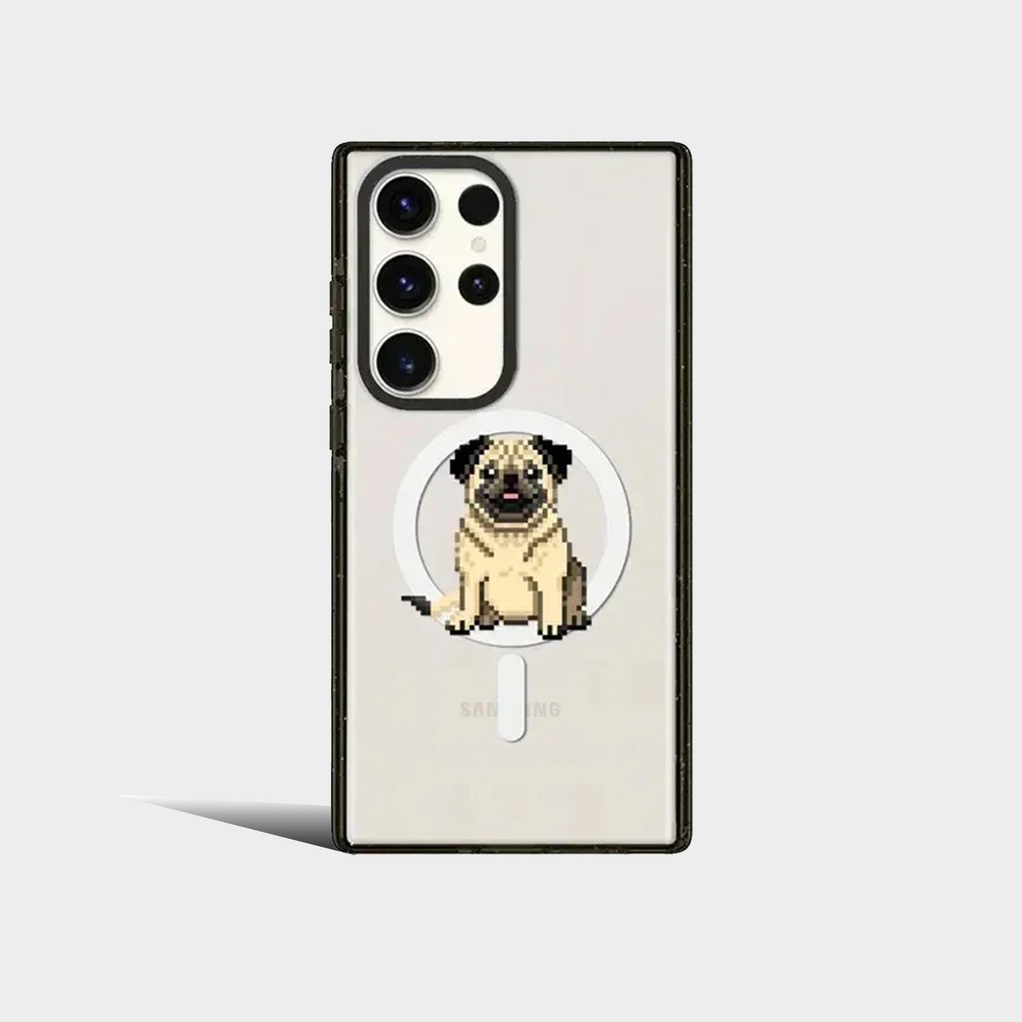 Cute Puppy Magnetic Acrylic Protective Case for Samsung Galaxy