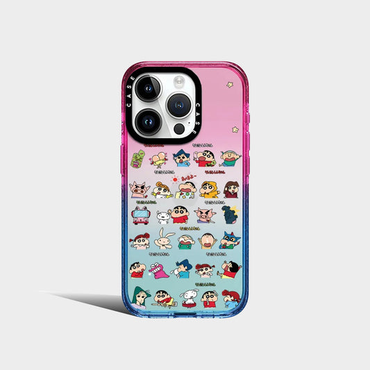 Anime Crayon Shin-chan Cartoon Cotton Candy Acrylic Phone Case