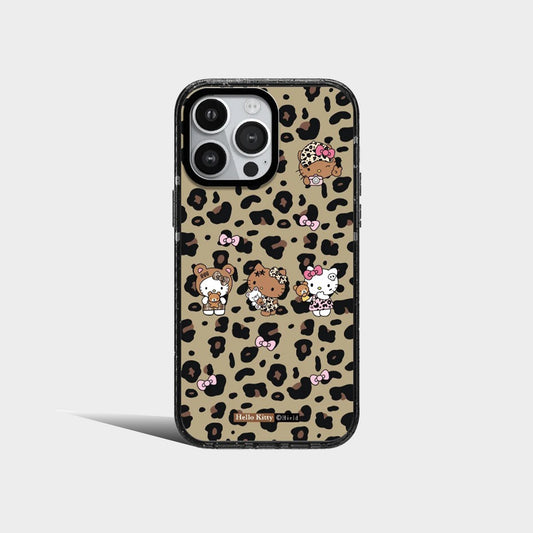 Sanrio Hello Kitty Leopard Print Acrylic Phone Case