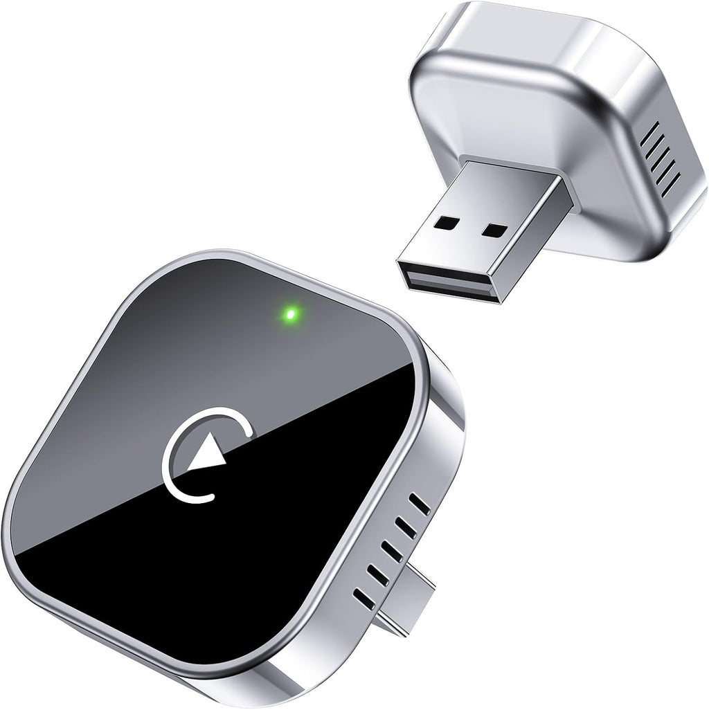 YODHA Wireless CarPlay Adapter Upgrade Wired CarPlay to Wireless, Mini Cube Design for Cars with Built-in Wired Apple CarPlay Plug and Play Easy Use Fast Stable Connection Car Play for iPhone