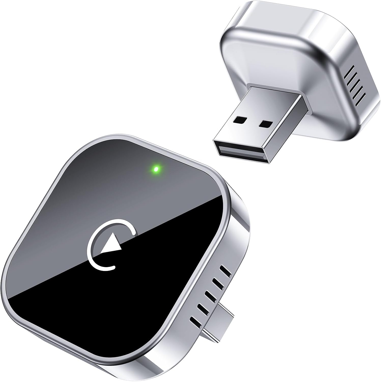 YODHA Wireless CarPlay Adapter Upgrade Wired CarPlay to Wireless, Mini Cube Design for Cars with Built-in Wired Apple CarPlay Plug and Play Easy Use Fast Stable Connection Car Play for iPhone