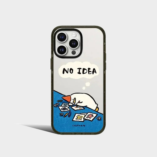 2.0 Acrylic Tired Duck Pattern iPhone Case