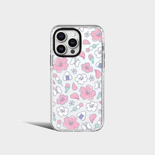 Sakura Mirror Surface MagSafe Pattern iPhone Case