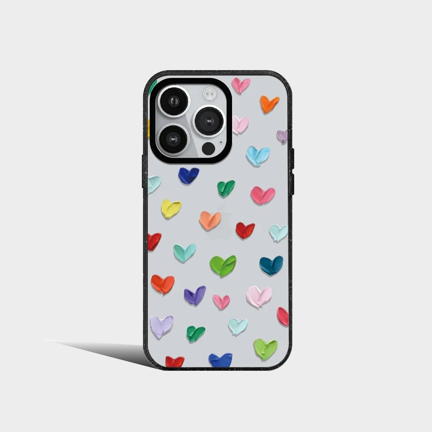 Colorful Love Heart Pretty Acrylic Phone Case