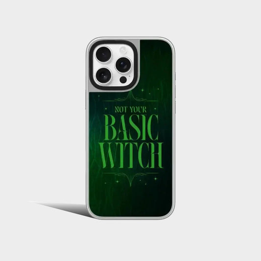 Witch Silver Border Mirror iPhone Case