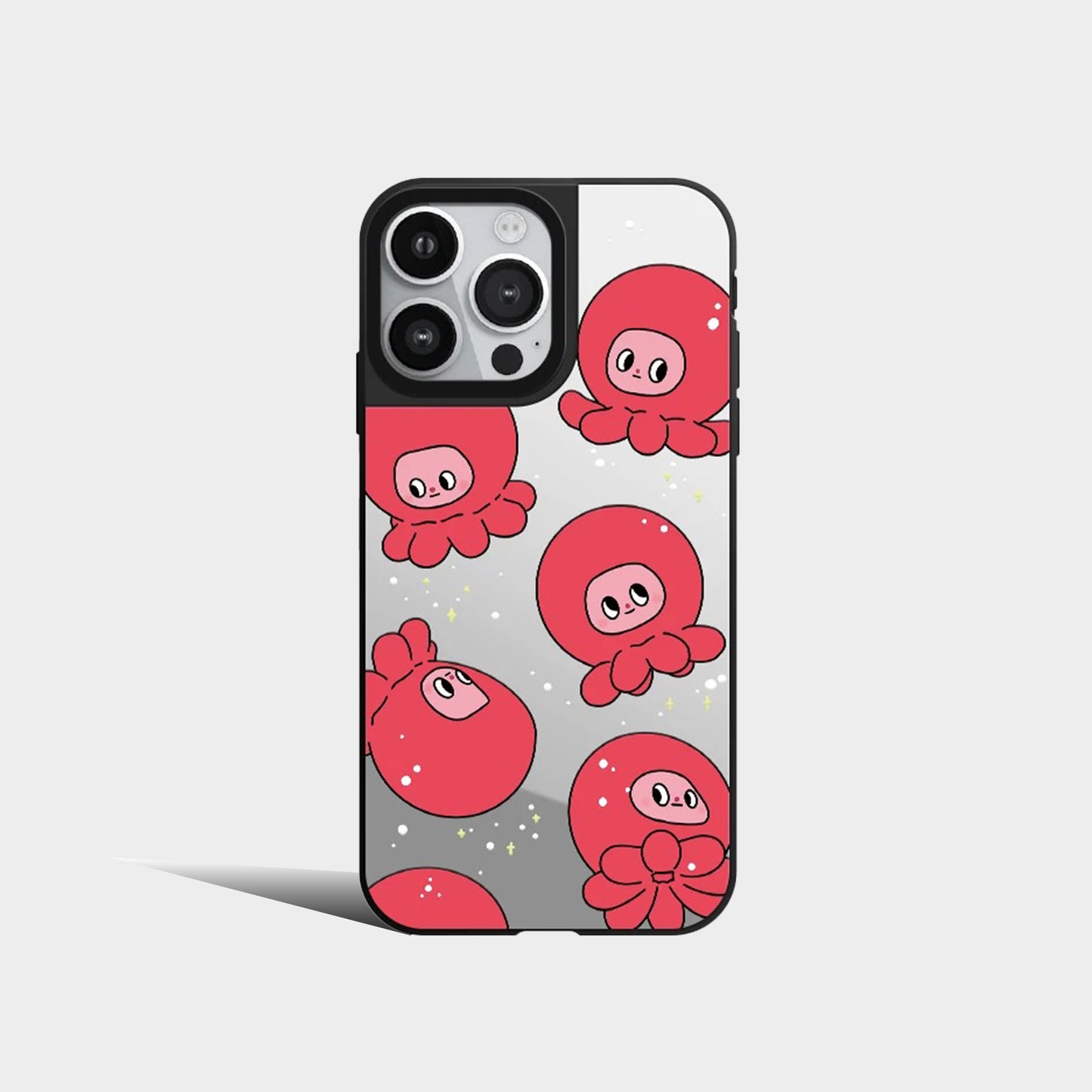 Cartoon Cute Octopus Kawaii Mirror Phone Case