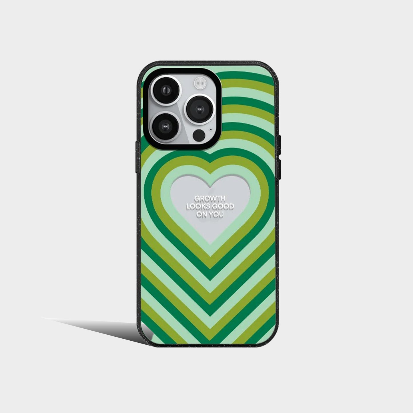 Stripe Love Heart Color Acrylic Phone Case