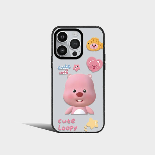 Cartoon Cute Pink Loopys Acrylic Phone Case