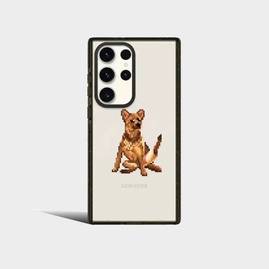 Cute Puppy Magnetic Acrylic Protective Case for Samsung Galaxy