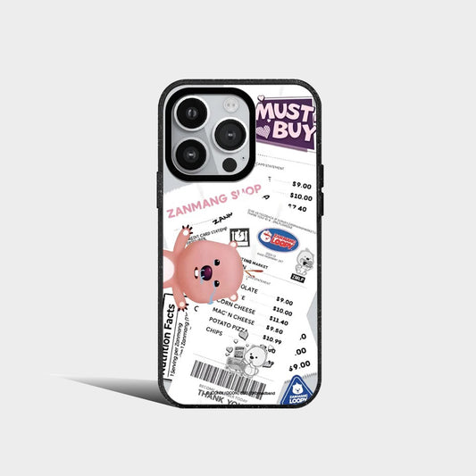 Cartoon Cute Pink Loopys Acrylic Phone Case