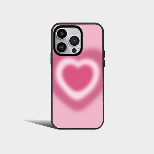 Stripe Love Heart Color Acrylic Phone Case