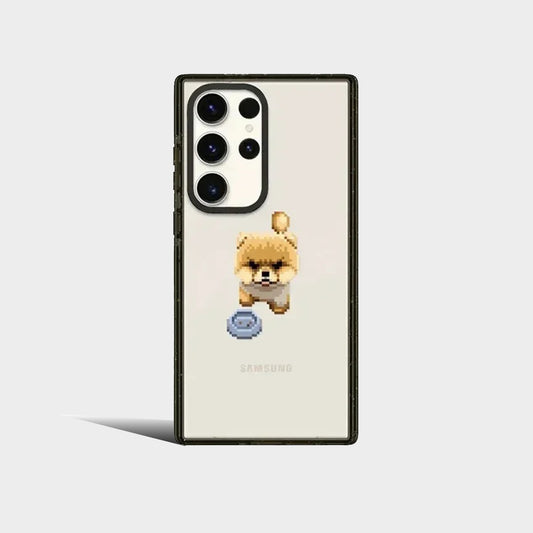 Cute Puppy Magnetic Acrylic Protective Case for Samsung Galaxy