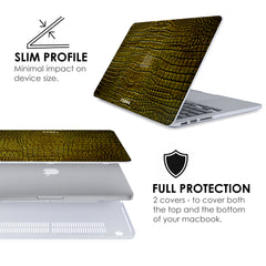 BROWN CROCODILE Macbook Case