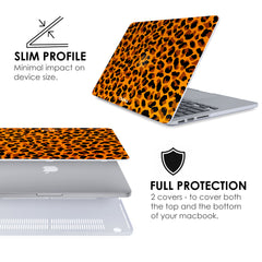 ORANGE LEOPARD Macbook Case