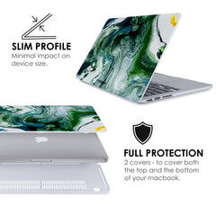 GREEN ATOM Macbook Case