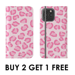 PINK LEOPARD Folio Case