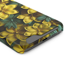 Golden Blossom Holder Phone Case